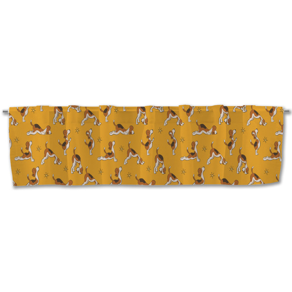 Yoga Dogs Sun Salutations Valance - Front