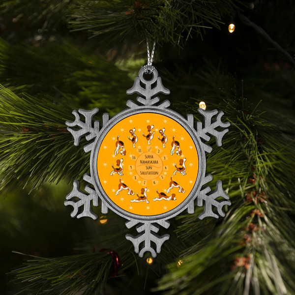 Yoga Dogs Sun Salutations Vintage Snowflake - (LIFESTYLE)