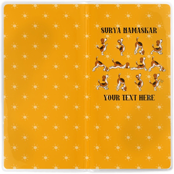 Yoga Dogs Sun Salutations Vinyl Document Wallet - Apvl