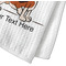 Yoga Dogs Sun Salutations Waffle Weave Towel - Closeup of Material Image