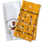Yoga Dogs Sun Salutations Waffle Weave Towels - Two Print Styles