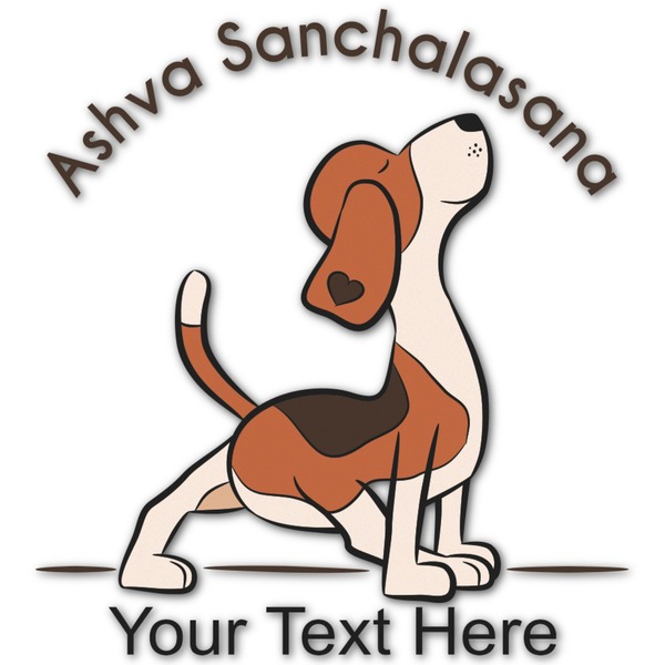 Custom Yoga Dogs Sun Salutations Graphic Decal - Large (Personalized)
