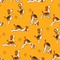 Yoga Dogs Sun Salutations Wallpaper Square
