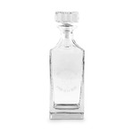 Yoga Dogs Sun Salutations Whiskey Decanter - 30 oz Square (Personalized)