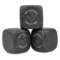 Yoga Dogs Sun Salutations Whiskey Stones - Set of 3 - Front