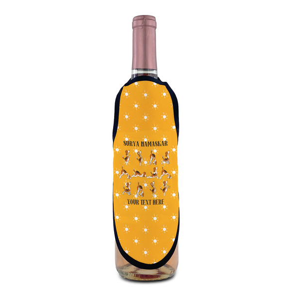Yoga Dogs Sun Salutations Wine Bottle Apron - IN CONTEXT