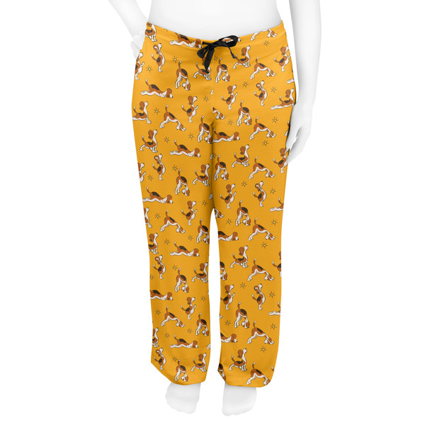 Yoga Dogs Sun Salutations Women's Pj on model - Front