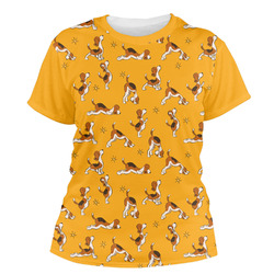 Yoga Dogs Sun Salutations Women's Crew T-Shirt - X Small