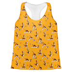 Yoga Dogs Sun Salutations Womens Racerback Tank Top - 2X Large