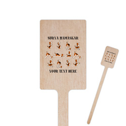 Yoga Dogs Sun Salutations Rectangle Wooden Stir Sticks (Personalized)