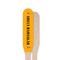 Yoga Dogs Sun Salutations Wooden Food Pick - Paddle - Single Sided - Front & Back