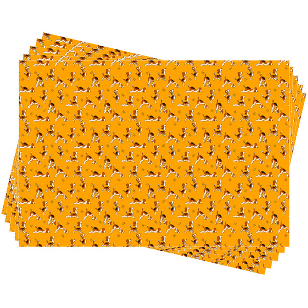 Yoga Dogs Sun Salutations Wrapping Paper - 5 Sheets Approval