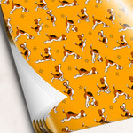 Yoga Dogs Sun Salutations Wrapping Paper Sheets - Single-Sided - 20" x 28"