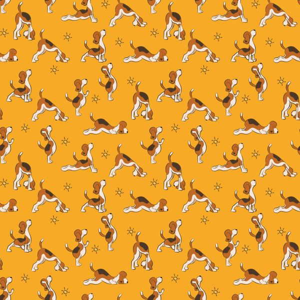 Yoga Dogs Sun Salutations Wrapping Paper Square
