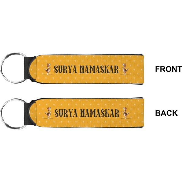 Yoga Dogs Sun Salutations Wristlet (Front + Back)