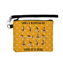 Yoga Dogs Sun Salutations Wristlet ID Case w/ Name or Text