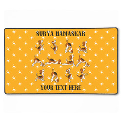 Yoga Dogs Sun Salutations XXL Gaming Mouse Pad - 24" x 14" (Personalized)