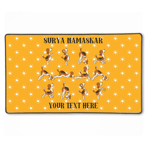 Custom Yoga Dogs Sun Salutations XXL Gaming Mouse Pad - 24" x 14" (Personalized)