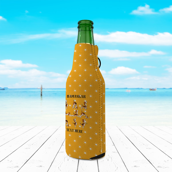 Yoga Dogs Sun Salutations Zipper Bottle Cooler - LIFESTYLE