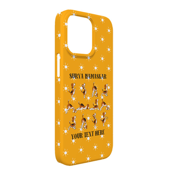 Custom Yoga Dogs Sun Salutations iPhone Case - Plastic - iPhone 13 Pro Max (Personalized)