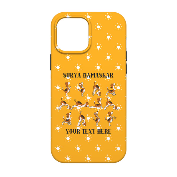 Yoga Dogs Sun Salutations iPhone 13 Tough Case - Back