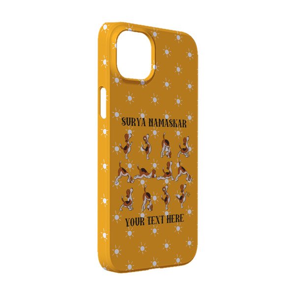 Custom Yoga Dogs Sun Salutations iPhone Case - Plastic - iPhone 14 (Personalized)