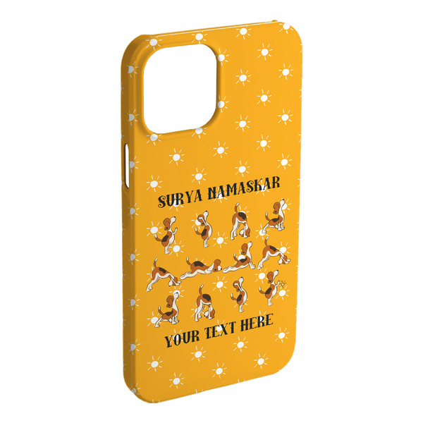 Custom Yoga Dogs Sun Salutations iPhone Case - Plastic (Personalized)