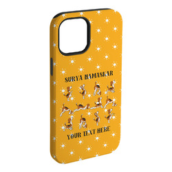 Yoga Dogs Sun Salutations iPhone Case - Rubber Lined - iPhone 15 Pro Max (Personalized)