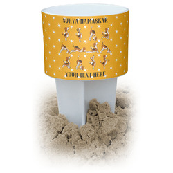 Yoga Dogs Sun Salutations Beach Spiker Drink Holder (Personalized)