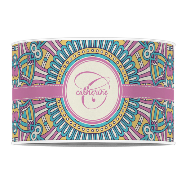 Bohemian Art 12" Drum Lampshade - FRONT (Poly Film)