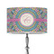 Bohemian Art 12" Drum Lampshade - ON STAND (Poly Film)
