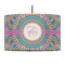 Bohemian Art 12" Drum Pendant Lamp - Fabric (Personalized)