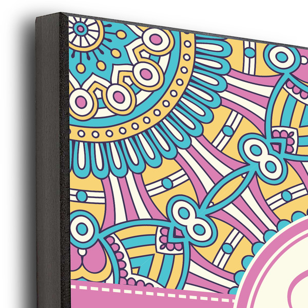 Bohemian Art 12x12 Wood Print - Closeup