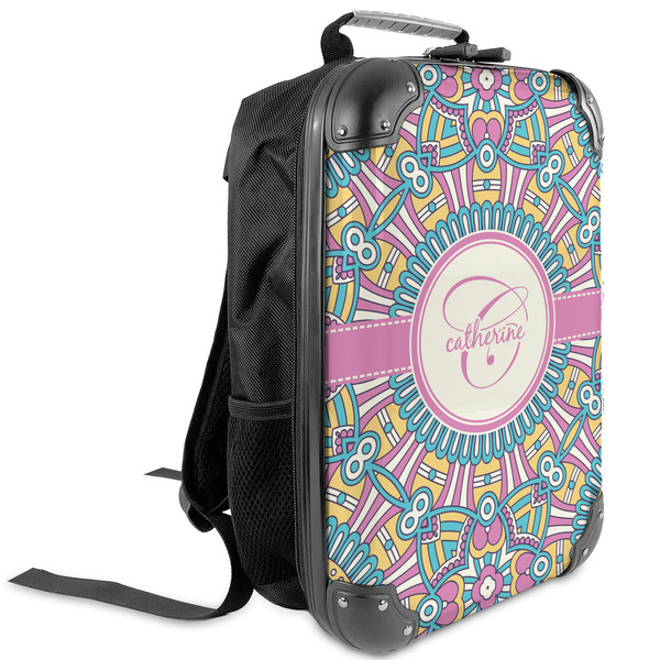 Custom Bohemian Art Kids Hard Shell Backpack (Personalized)