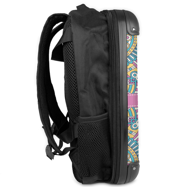 Bohemian Art 13" Hard Shell Backpacks - Side View