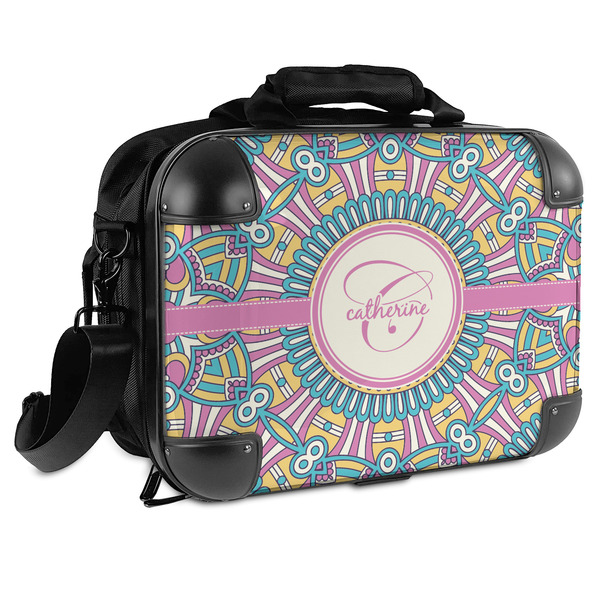 Custom Bohemian Art Hard Shell Briefcase - 15" (Personalized)