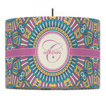 Bohemian Art 16" Drum Pendant Lamp - Fabric (Personalized)