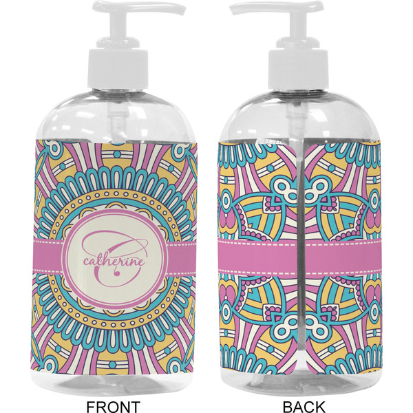 Bohemian Art 16 oz Plastic Liquid Dispenser- Approval- White