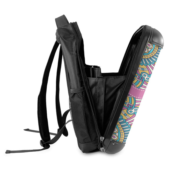 Bohemian Art 18" Hard Shell Backpacks - SIDE OPEN