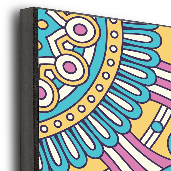 Bohemian Art 20x24 Wood Print - Closeup