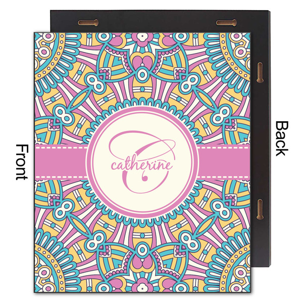 Bohemian Art 20x24 Wood Print - Front & Back View