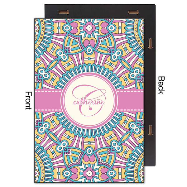 Bohemian Art 20x30 Wood Print - Front & Back View