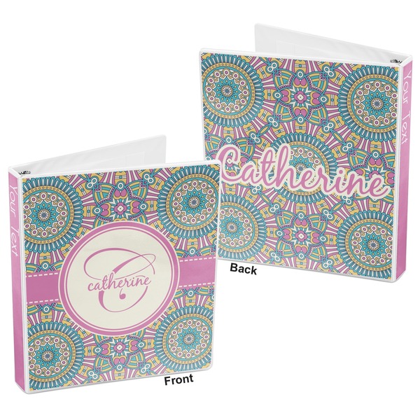 Bohemian Art 3-Ring Binder Front and Back