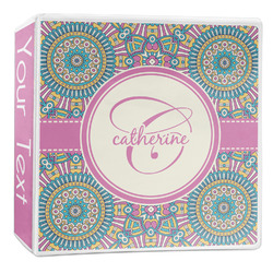 Bohemian Art 3-Ring Binder - 2 inch (Personalized)