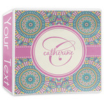 Bohemian Art 3-Ring Binder - 3 inch (Personalized)