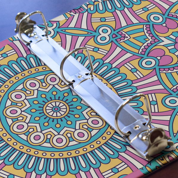 Bohemian Art 3 Ring Binders - Full Wrap - 1" - DETAIL