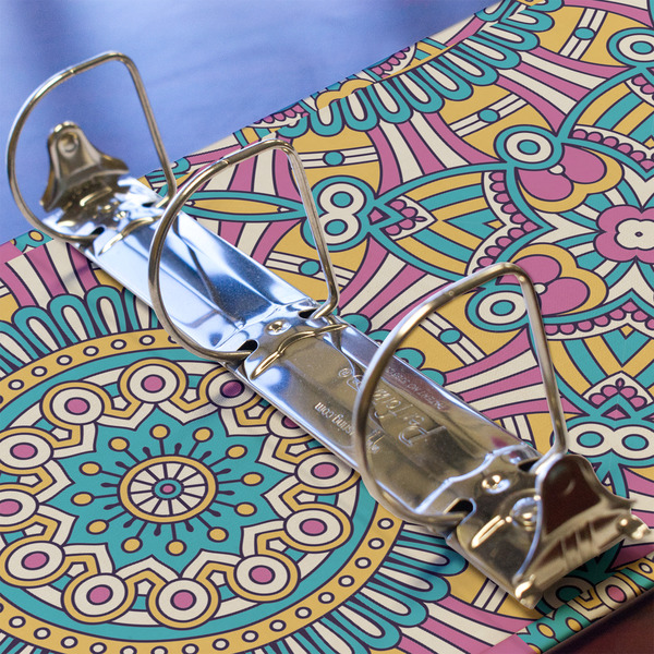 Bohemian Art 3 Ring Binders - Full Wrap - 2" - DETAIL