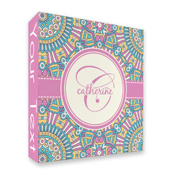 Bohemian Art 3 Ring Binder - Full Wrap (Personalized)