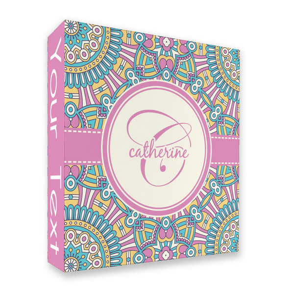 Custom Bohemian Art 3 Ring Binder - Full Wrap - 2" (Personalized)