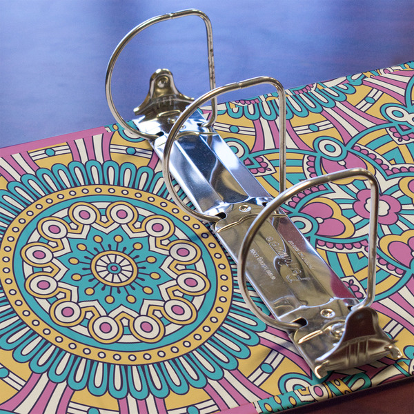 Bohemian Art 3 Ring Binders - Full Wrap - 3" - DETAIL